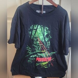 Predator black short-sleeved t-shirt, size large
